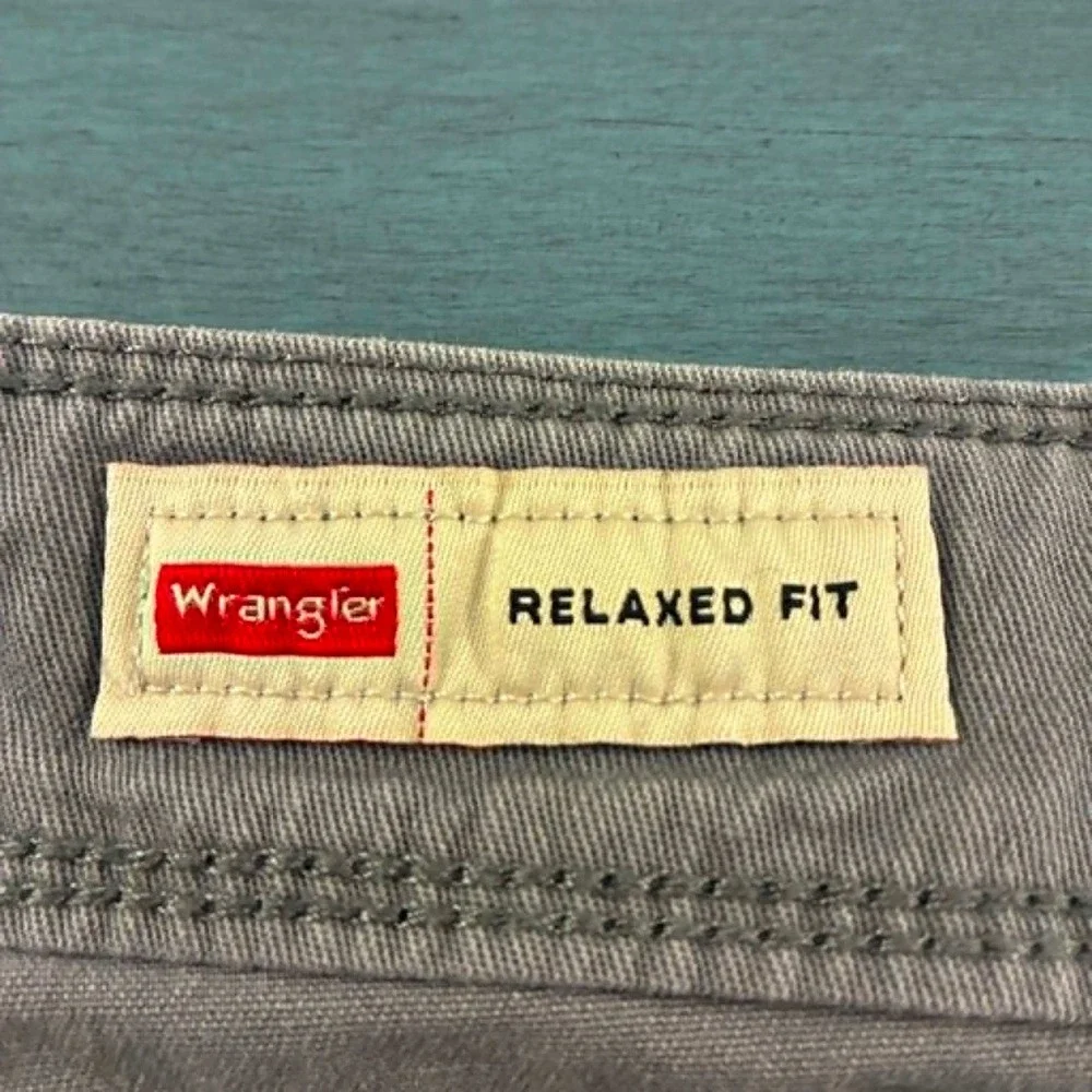Wrangler Cargo Shorts Mens 48 Gray Relaxed Fit Stretch Cotton Utility Workwear